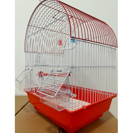 Gabbia Per Uccelli In Metallo A100 Cm 29X23x38 - Rosso