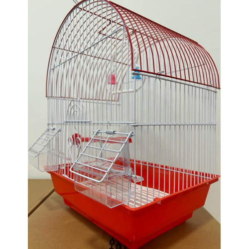 Gabbia Per Uccelli In Metallo A100 Cm 28X38X21 - Rosso