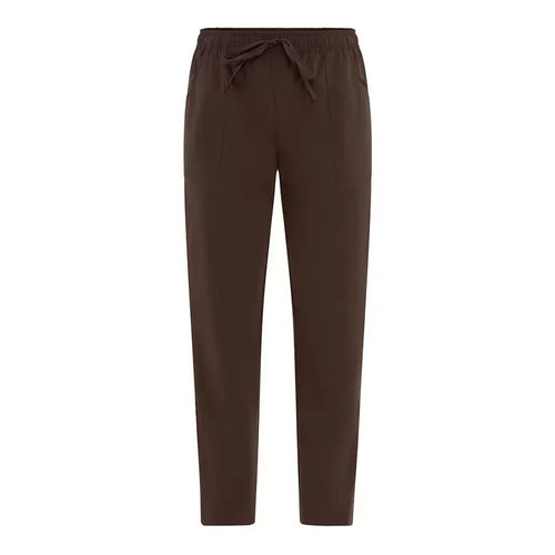 Pantalone Microfibra Alan Marrone Pantalone Leggero No Stiro