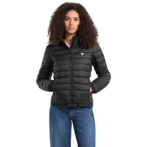 Guess piumino nero con cappuccio GJ W5RL99 WHAB2 JBLK