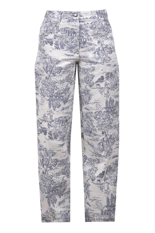 8PM 8pm - Pantalone - 470457 - Panna/Blu da donna
