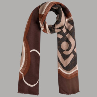 Liu Jo stola beige bordeaux 70X180 2F5082T0300