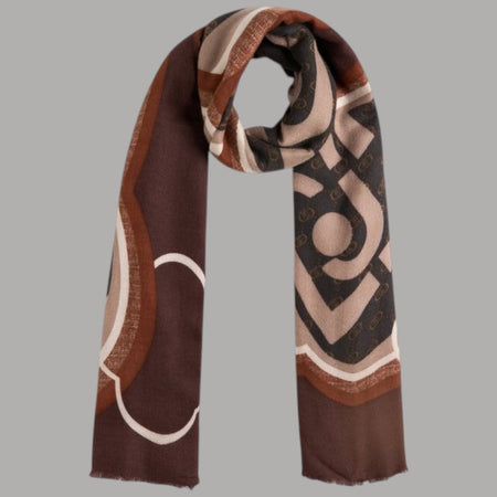 Liu Jo stola beige bordeaux 70X180 2F5082T0300