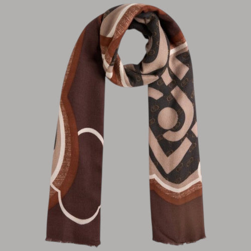 Liu Jo stola beige bordeaux 70X180 2F5082T0300