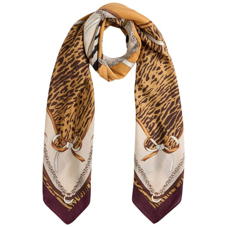 Liu Jo stola stampa ANIMALIER 120X120 2F5083T0300 Nero