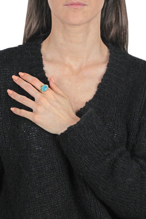 ALEVA' BIJOUX Aleva' Bijoux - Anello - 441762 - Verde acqua da donna