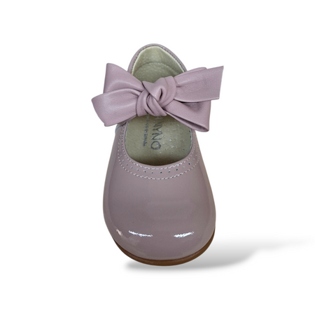 Ballerine Bambina PANYNO Cipria Vernice con Fibbia e Fiocco – Scarpe Primi Passi e Cerimonia