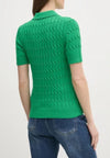 Tommy Hilfiger POLO CO CABLE MID GG SS POLO SWT da donna