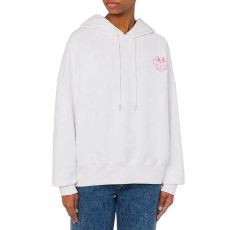 MOSCHINO JEANS felpe con cappuccio donna moschino jeans - felpa - bianco da donna