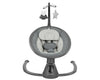 KIKKABOO Sdraietta Dondolo Elettrica Side to Side Swing Twiddle - colore GREY - grigio - Altalena Musicale per Neonati, Sedia a Dondolo con Telecomando, rilassante, calmante