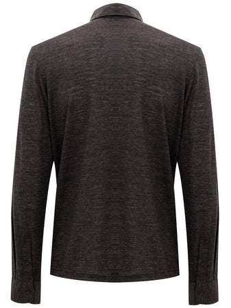 Corneliani Polo con taschino manica lunga da uomo