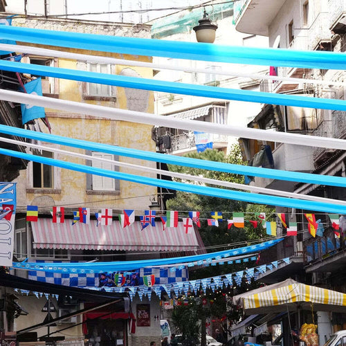 2pz Nastri Celebrativi Per La Festa Del Terzo Scudetto Del Napoli Bianco Azzurro Sport e tempo libero/Fan Shop/Calcio/Abbigliamento/Sciarpe e scialli Trade Shop italia - Napoli, Commerciovirtuoso.it