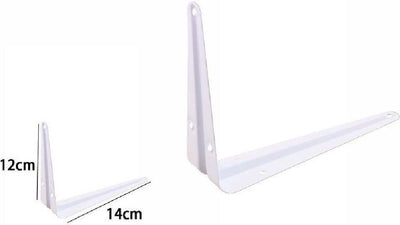 2pz Reggimensola Supporto Staffa Triangolare Mensola Metallo 12x14cm Bianca 07908 Casa, arredamento e bricolage > Arredamento > Reggimensola Trade Shop italia - Napoli, Commerciovirtuoso.it
