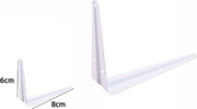 2pz Reggimensola Supporto Staffa Triangolare Mensola Metallo 6x8 Cm Bianca 07905 Fai da te/Ferramenta/Staffe e supporti per mensole Trade Shop italia - Napoli, Commerciovirtuoso.it