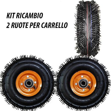 RUOTA RUOTE IN GOMMA UNIVERSALI 2X PER CARRELLO CON CUSCINETTO 4.10 / 3.50 Fai da te/Prodotti per la costruzione/Prodotti per il trasporto materiali/Rotelle industriali/Rotelle piatte Trade Shop italia - Napoli, Commerciovirtuoso.it
