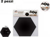 2pz Specchio Adesivo Esagonale Adesiva Murale Arredamento Casa 21x18cm 70877 Nero Casa, arredamento e bricolage > Decorazione della casa Trade Shop italia - Napoli, Commerciovirtuoso.it