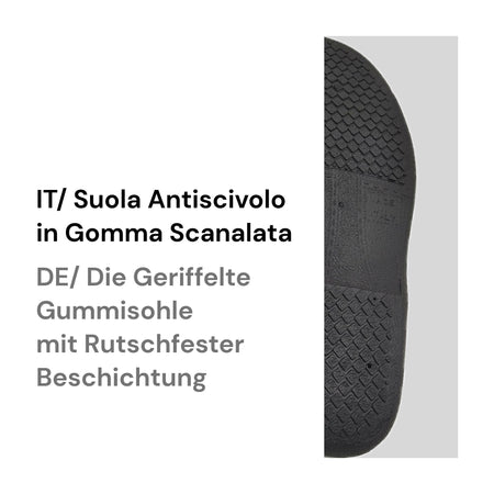 Le Valdostane, Fantastiche Pantofole Uomo Invernali da Casa, Calde e Imbottite, Ciabatte Inverno Antiscivolo con Pelo, Ciabatta da Camera Made in Italy, Fibbia Regolabile Comfort Unico