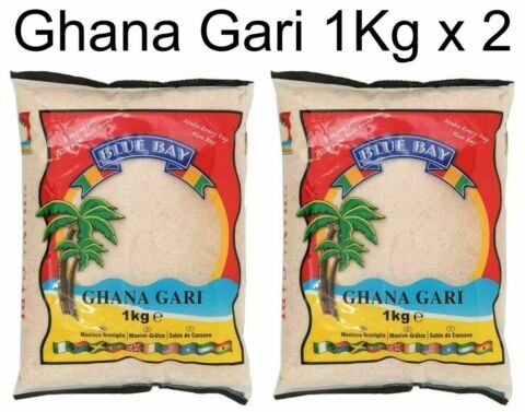 BLUE BAY GHANA GARI 1KG x2 FARINA MI MANIOCA GARI