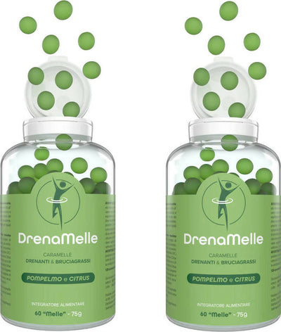 2x Drenamelle Caramelle Dimagranti Brucia Grassi Forte Per Dimagrire Drenante Saziante Integratore Per Dimagrire 120cps Salute e cura della persona/Alimentazione e nutrizione/Integratori per lo sport/Bruciatori di grasso Beauty Fashion Store - Palermo, Commerciovirtuoso.it