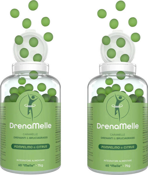 2x Drenamelle Caramelle Dimagranti Brucia Grassi Forte Per Dimagrire Drenante Saziante Integratore Per Dimagrire 120cps Salute e cura della persona/Alimentazione e nutrizione/Integratori per lo sport/Bruciatori di grasso Beauty Fashion Store - Palermo, Commerciovirtuoso.it