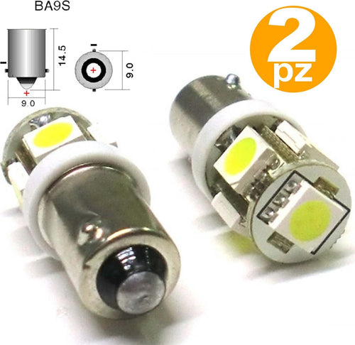 2x Lampadina Led Auto Bulb Ba9s T4w 5005 5 Smd 5050 12v Luce Posizione Abitacolo Auto e Moto/Parti per auto/Luci lampadine e indicatori/Lampadine/Lampadine per interno auto/Lampadine tettuccio Trade Shop italia - Napoli, Commerciovirtuoso.it