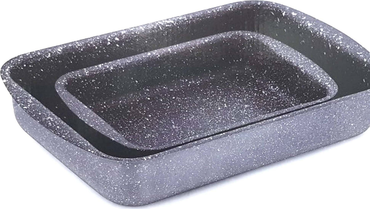 3 Teglie da forno ROYALTY LINE rivestite in ceramica ROSSE 3 Teglie da forno ROYALTY LINE rivestite in ceramica ROSSE