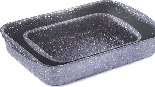 2x Teglie Da Forno Cuore Di Pietra Bavaria Ottingher Set Teglie Anti Aderenti Effetto Pietra Rinforzate in Titanio 2Pz. Art.030 Casa e cucina/Teglie da forno e accessori per pasticceria/Teglie e stampi/Set di teglie da forno L’Orchidea - Siderno, Commerciovirtuoso.it