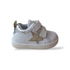 Scarpe Primi Passi Bambina Balducci Cita Soft Pelle Bianco Platino Argento Made in Italy