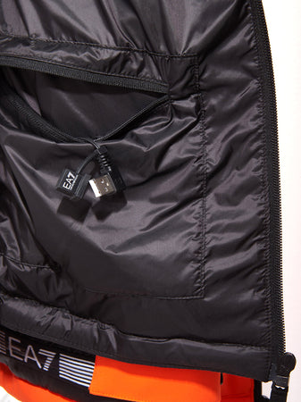 EA7 Emporio Armani Giaccone Tecnico Arancione Fluo EA7 da uomo