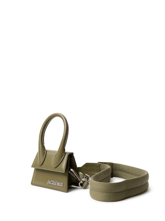 Jacquemus Borsa Mini Le Chiquito in Pelle Kaki da donna