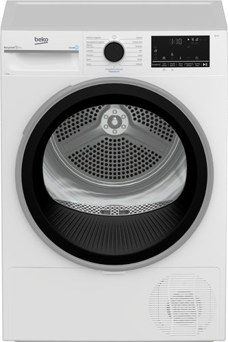 Beko BT3103IS_IT 10kg, Classe C, motore inverter, Display digitale XL, funzione a vapore SteamCure, colore Bianco, oblò Nero
