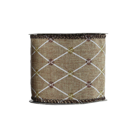 Nastro decorativo in poliestere per decorazioni natalizie 270 x 6.3 cm