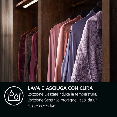 Asciugatrice Aeg TR8G83GW Serie 8000 AbsoluteCare Pompa di Calore 8 Kg