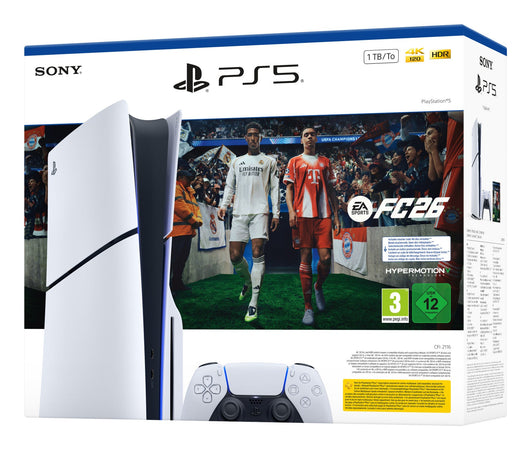 Sony PS5 Slim 1TB Standard con EA Sports FC 26 Nero/Bianco