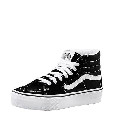 VANS Sneakers alte Donna art. Sk8-Hi Platform 2 (VN0A3TKN6BT1) in tela Black/True White