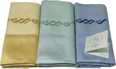 3 Asciugamani E 3 Ospiti Di 100% Lino Ricamato Con Bordo Di Raso In Cotone Broderie Made In Italy Casa e cucina/Tessili per la casa/Biancheria da bagno/Asciugamani/Set di asciugamani Biancheria Arredo Home - Nola, Commerciovirtuoso.it