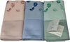 3 Asciugamani E 3 Ospiti Di Lino Ricamato Con Bordo Di Raso Art.foglie Var.1 Broderie Casa e cucina/Tessili per la casa/Biancheria da bagno/Asciugamani/Set di asciugamani Biancheria Arredo Home - Nola, Commerciovirtuoso.it