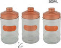 3 BARATTOLI 500ML TAPPO RAME ERMETICI CONTENITORI VETRO DA CUCINA SALE ZUCCHERO Casa e cucina/Organizzazione interni/Contenitori e barattoli da cucina/Vasetti e barattoli per conserve/Barattoli Trade Shop italia - Napoli, Commerciovirtuoso.it