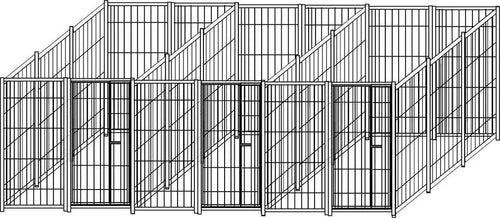 3 Box per Cani da Esterno con Zincatura a Caldo Ciascuno da 300x200x Altezza 180 centimetri Prodotti per animali domestici/Cani/Cucce gabbiette e recinzioni/Recinti da esterno Ogomondo - Martina Franca, Commerciovirtuoso.it