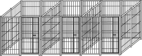 3 Box per Cani Uniti con Zincatura a Caldo in Rete Ciascuno da 200x200x Altezza 180 Cm Prodotti per animali domestici/Cani/Cucce gabbiette e recinzioni/Recinti da esterno Ogomondo - Martina Franca, Commerciovirtuoso.it