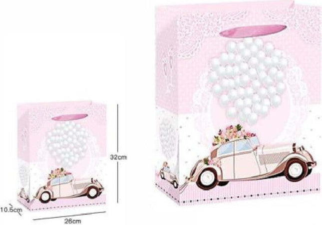 3 Buste Busta Regalo Sacchetto 26x32x10.5cm Matrimoni Nozze 63977 Varie Fantasie Casa, arredamento e bricolage > Prodotti per Feste Trade Shop italia - Napoli, Commerciovirtuoso.it