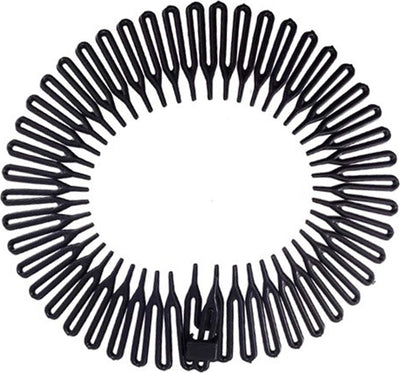 3 CERCHIETTO FRONTINO RAGGIERA NERO 10CM FERMA CAPELLI IN PLASTICA ACCONCIATURA  Trade Shop italia - Napoli, Commerciovirtuoso.it