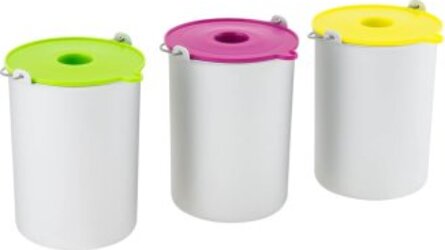 3-Cestelli-Contenitore-da-1,5L-per-Gelatiera-HF250-(Rosa,-Giallo,-Verde)