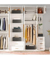 3 Cestini Tessuto Scatole Organizer Bagno Portaoggetti Makeup Grigio Scuro 79050