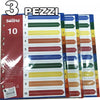 3 DIVISORI PER FORATI IN 10 PARTI CIASCUNO CREA SEZIONI PER SCHEDARIO ANELLI A4 Cancelleria e prodotti per ufficio/Archivio ufficio e accessori per scrivania/Raccoglitori e accessori per raccoglitori/Divisori per raccoglitori Trade Shop italia - Napoli, Commerciovirtuoso.it