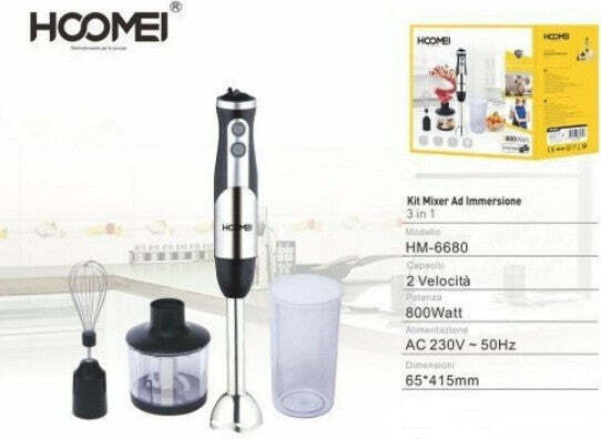 3-In-1-Mixer-Ad-Immersione-Multifunzione-800-W-2-Velocita'-Cucina-Hoomei-Hm-6680
