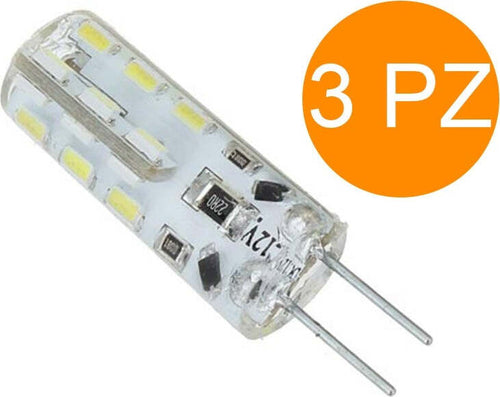 3 LAMPADINE FARETTI 2W 24 LED G4 ATTACCO A SPILLO LUCE BIANCA FREDDA CALDA 12V Illuminazione/Lampadine/Lampadine a LED Trade Shop italia - Napoli, Commerciovirtuoso.it