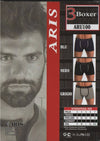 3 Paia Boxer Uomo Aris Fantasia Righe O Tinta Unita Blu Grigio Nero Art. Aru110 Rigato/ 100 Tinta Unita