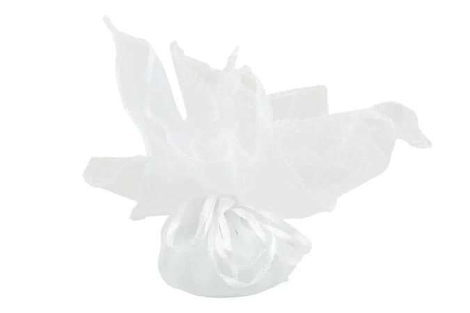 3 Pezzi Bomboniera Nascita Bimba Porcellana con Fiori e Candela