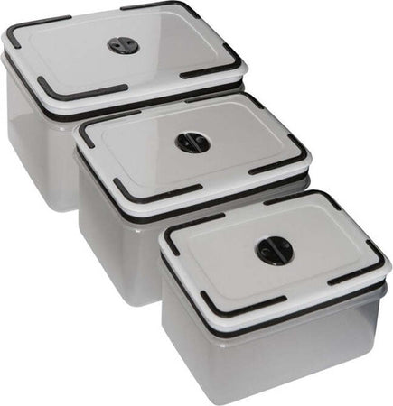 3 PEZZI CONTENITORE CUCINA PER CIBO PRANZO PLASTICA TRASPARENTE SALVA FRESCHEZZA  Trade Shop italia - Napoli, Commerciovirtuoso.it